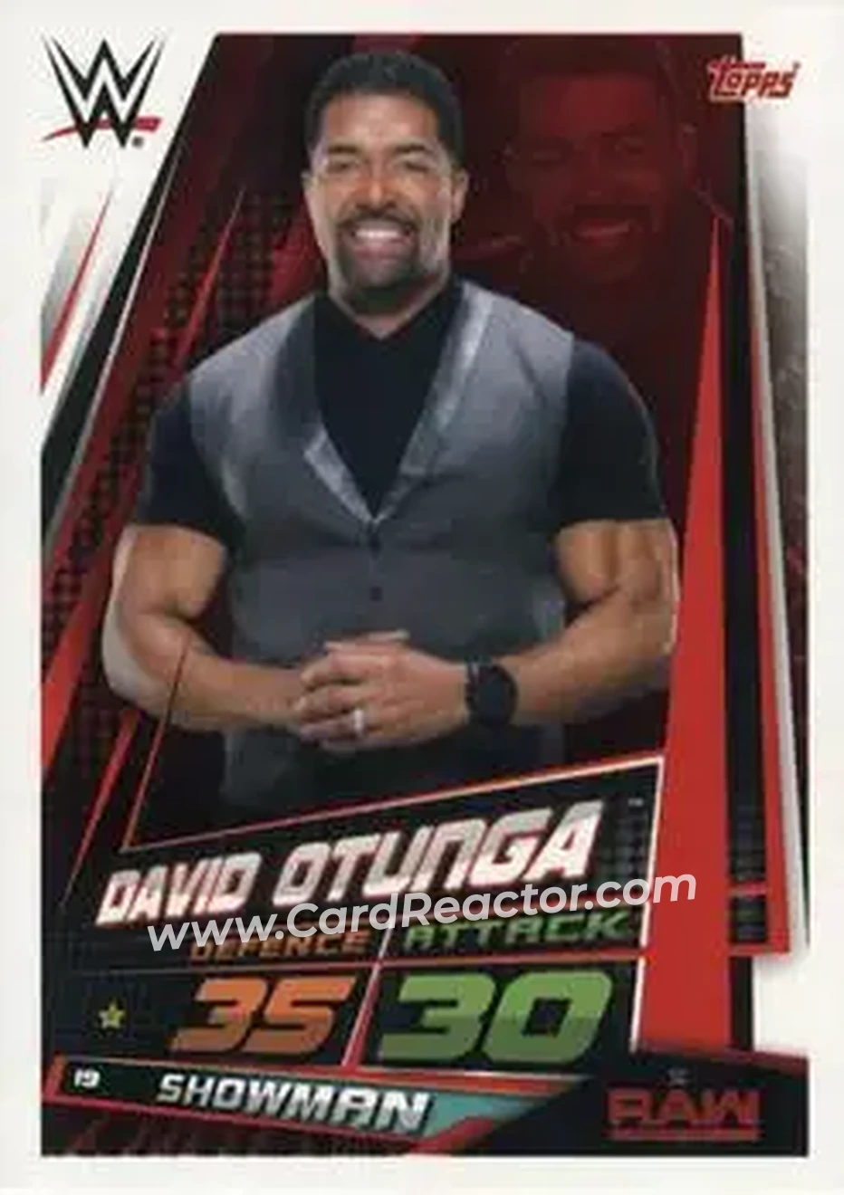 2019 Topps Slam Attax Universe WWE #19 - David Otunga