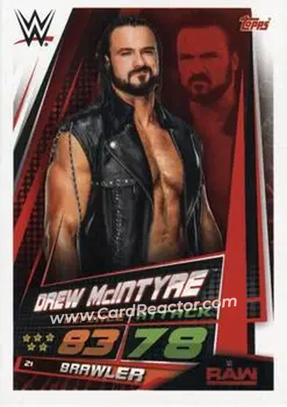 2019 Topps Slam Attax Universe WWE #21 - Drew McIntyre