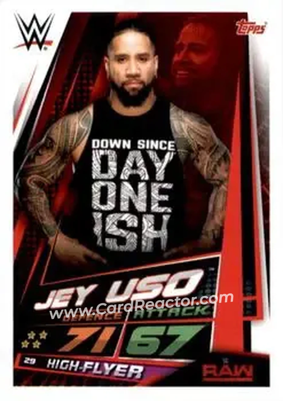 2019 Topps Slam Attax Universe WWE #29 - Jey Uso