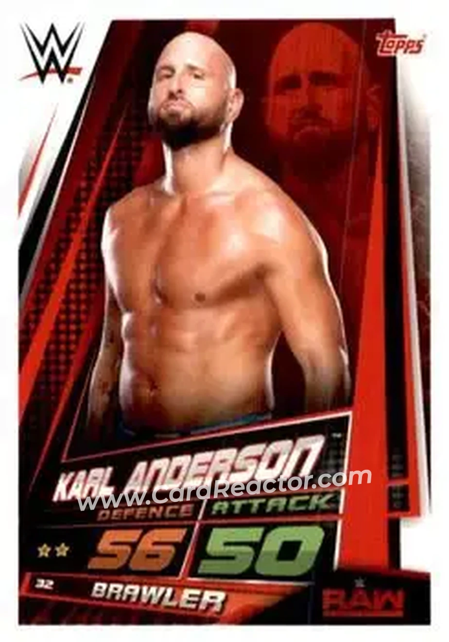 2019 Topps Slam Attax Universe WWE #32 - Karl Anderson