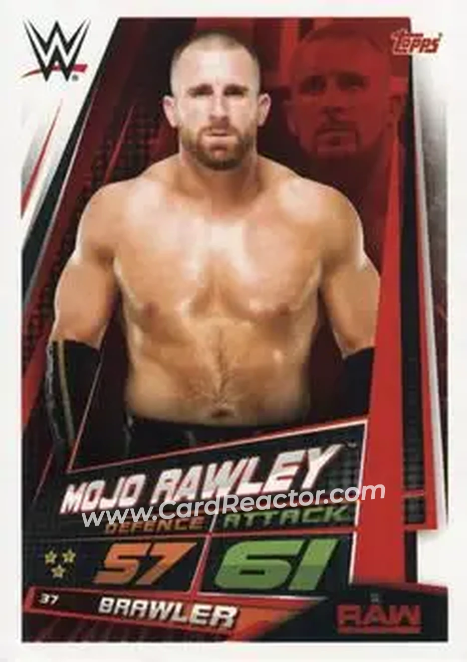 2019 Topps Slam Attax Universe WWE #37 - Mojo Rawley