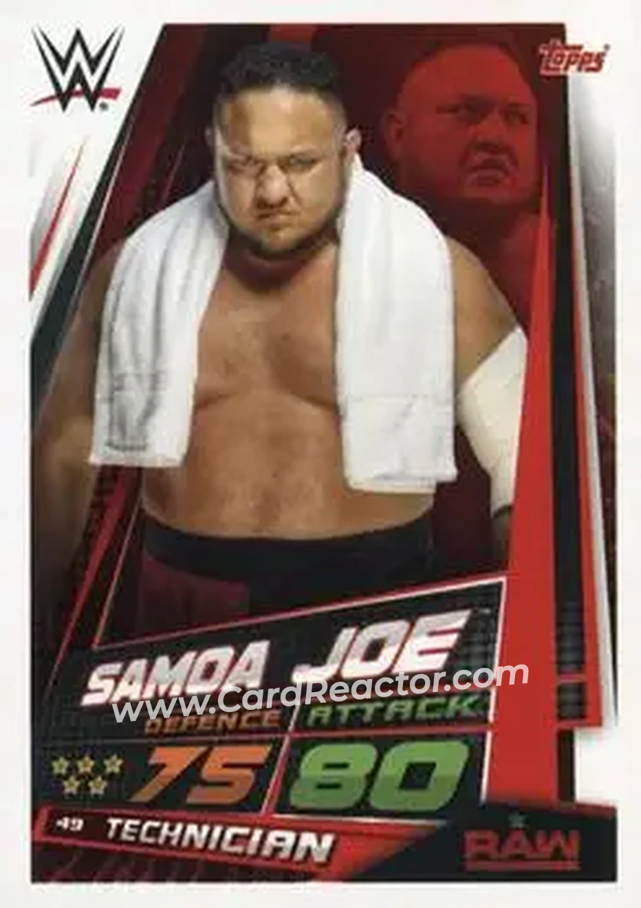 2019 Topps Slam Attax Universe WWE #49 - Samoa Joe