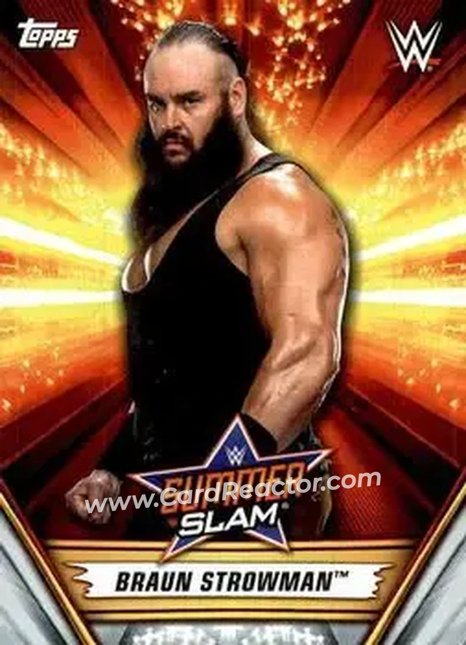 2019 Topps WWE SummerSlam #4 - Braun Strowman