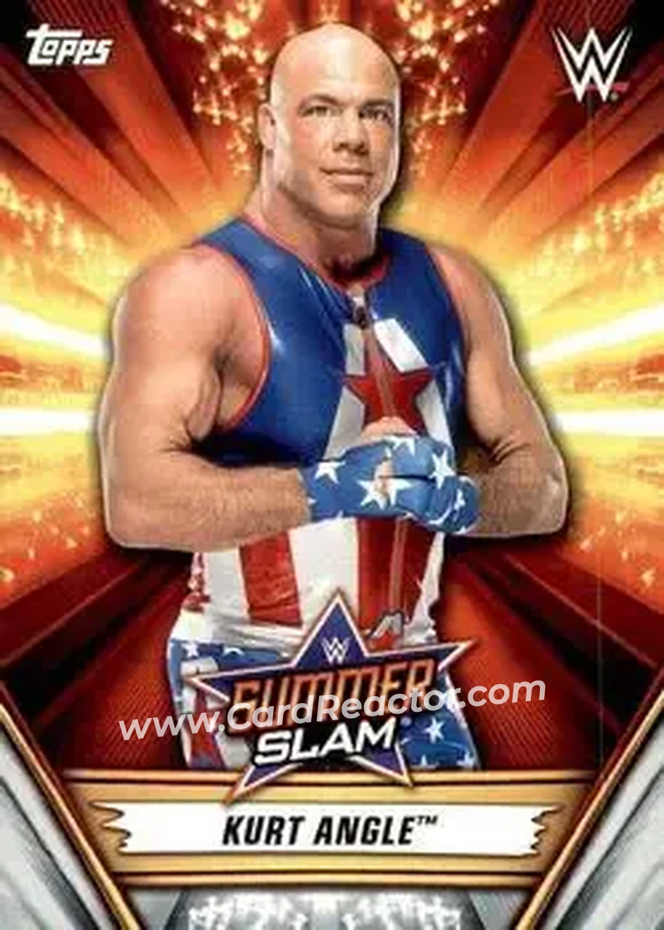 2019 Topps WWE SummerSlam #12 - Kurt Angle