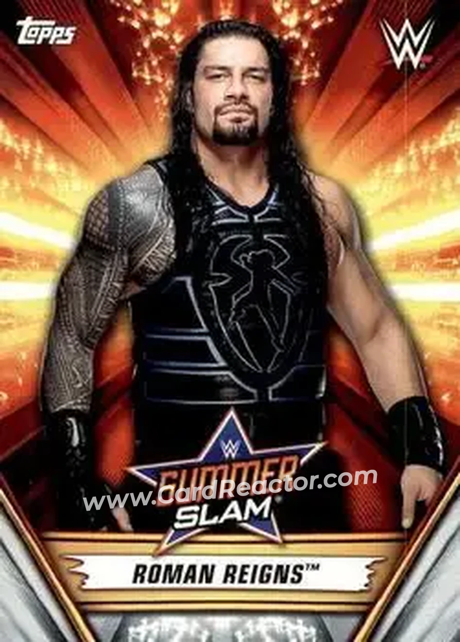 2019 Topps WWE SummerSlam #14 - Roman Reigns