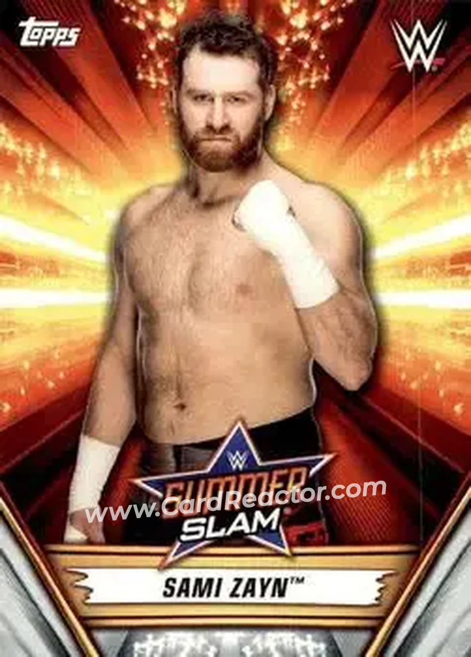 2019 Topps WWE SummerSlam #15 - Sami Zayn