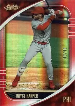 2021 Panini Absolute - Spectrum Red #42 - Bryce Harper - Philadelphia Phillies