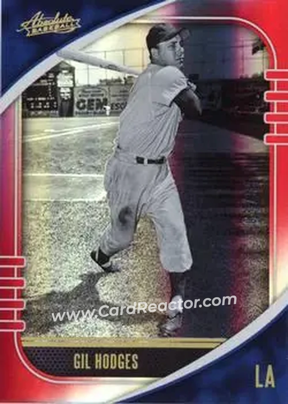 2021 Panini Absolute - Spectrum Red #61 - Gil Hodges - Los Angeles Dodgers - Front