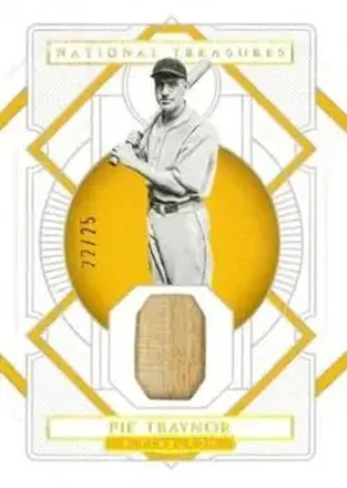 2021 Panini National Treasures - Holo Gold #16 - Pie Traynor - Pittsburgh Pirates