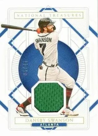 2021 Panini National Treasures - Holo Gold #68 - Dansby Swanson - Atlanta Braves