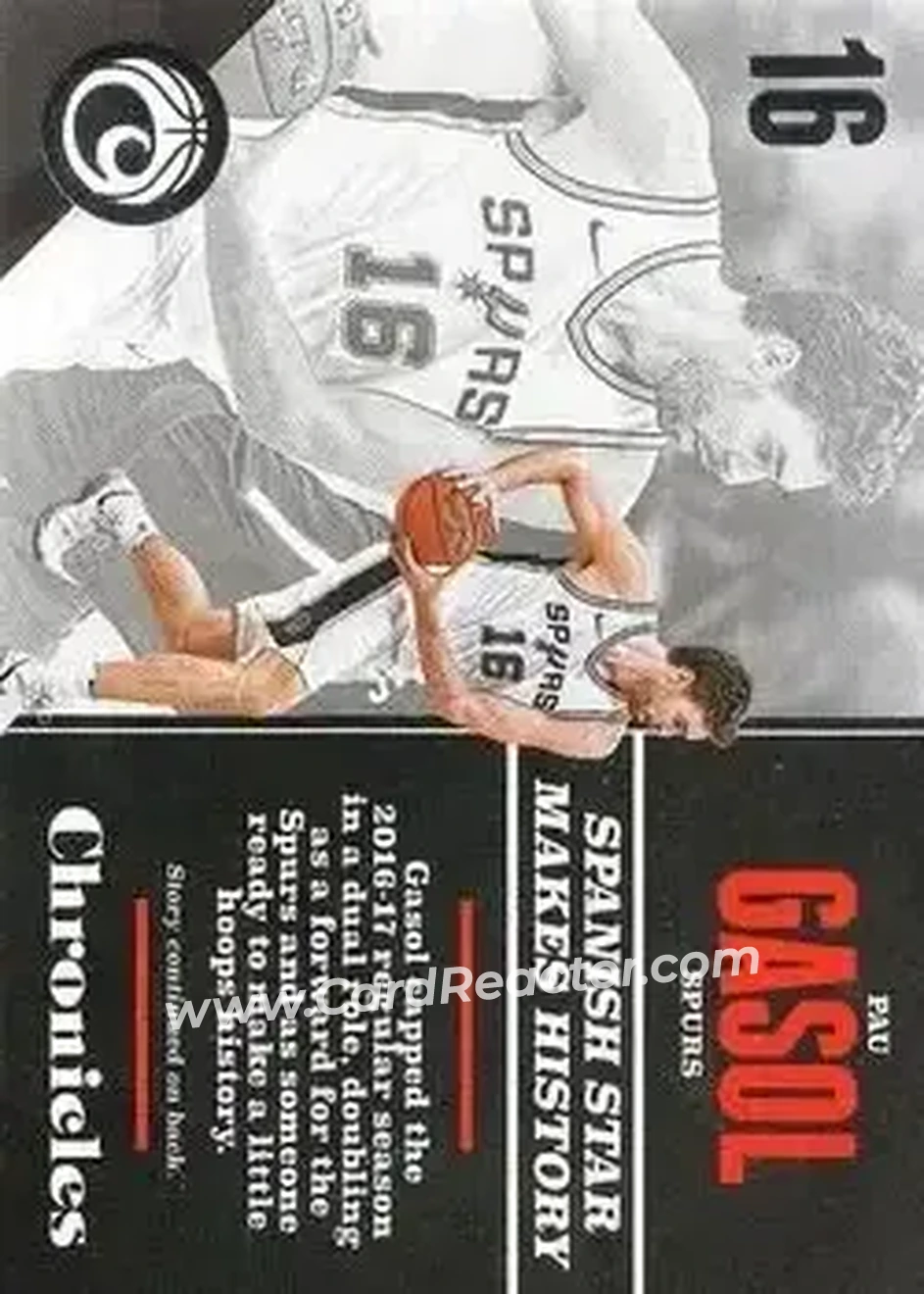2017-18 Panini Chronicles #1 - Pau Gasol - San Antonio Spurs