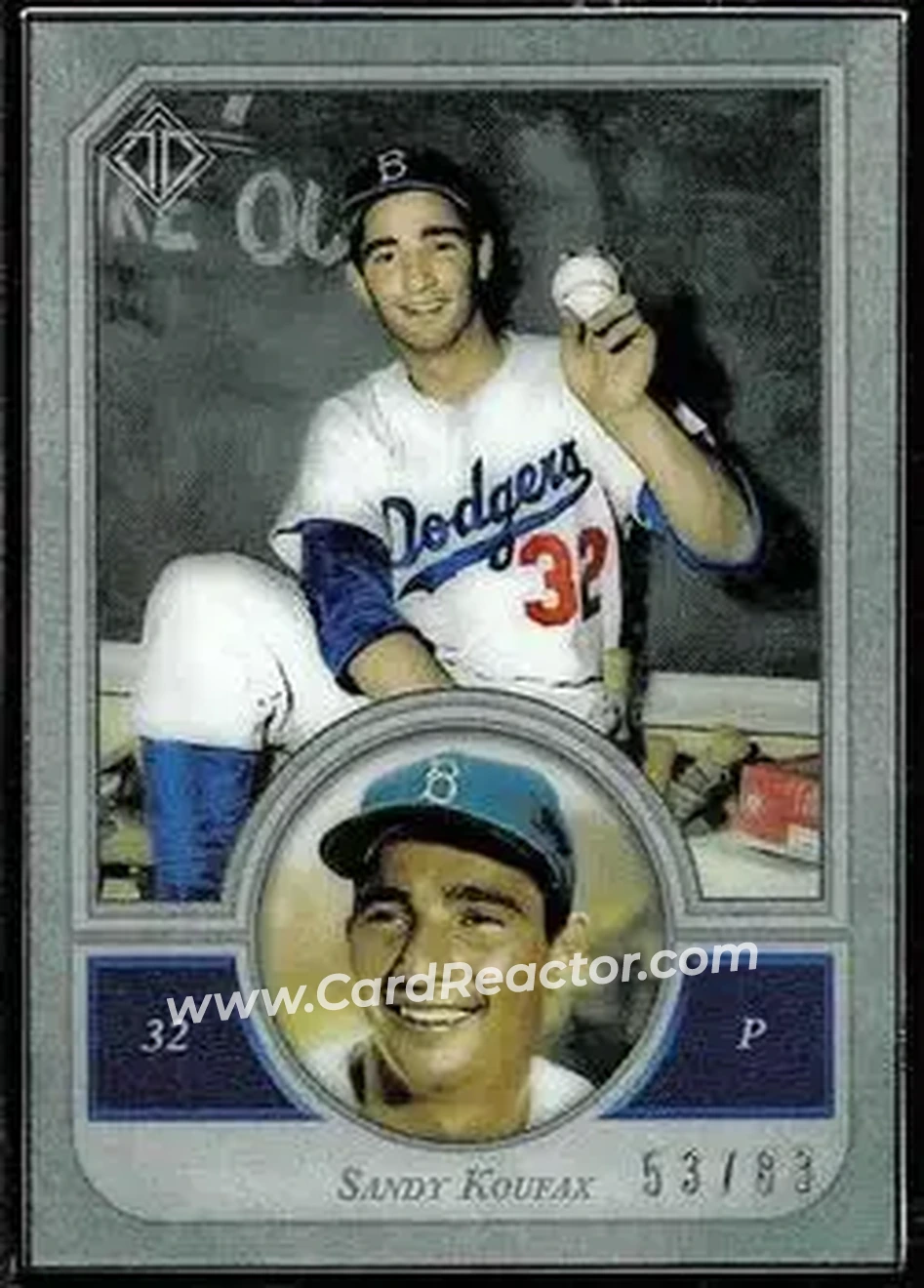 2018 Topps Transcendent Collection #1 - Sandy" Koufax - Brooklyn Dodgers