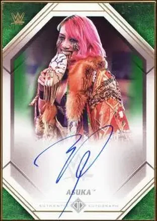 2021 Topps Transcendent Collection WWE - Autographs Green #A-AS - Asuka