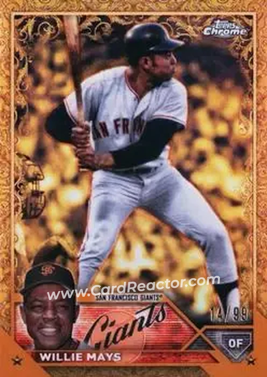 2023 Topps Gilded Collection #22 - Willie Mays - San Francisco Giants