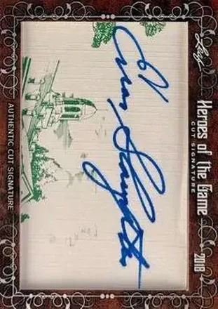 2018 Leaf Heroes of the Game Cut Signature Cards #NNO - Enos Slaughter