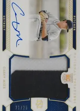 2021 Panini National Treasures - Holo Gold #208 - Casey Mize - Detroit Tigers