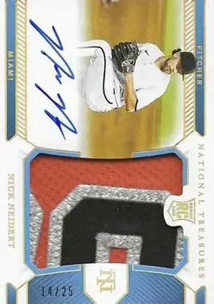 2021 Panini National Treasures - Holo Gold #223 - Nick Neidert - Miami Marlins
