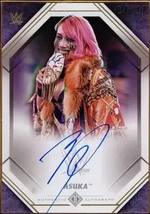 2021 Topps Transcendent Collection WWE - Autographs Purple #A-AS - Asuka
