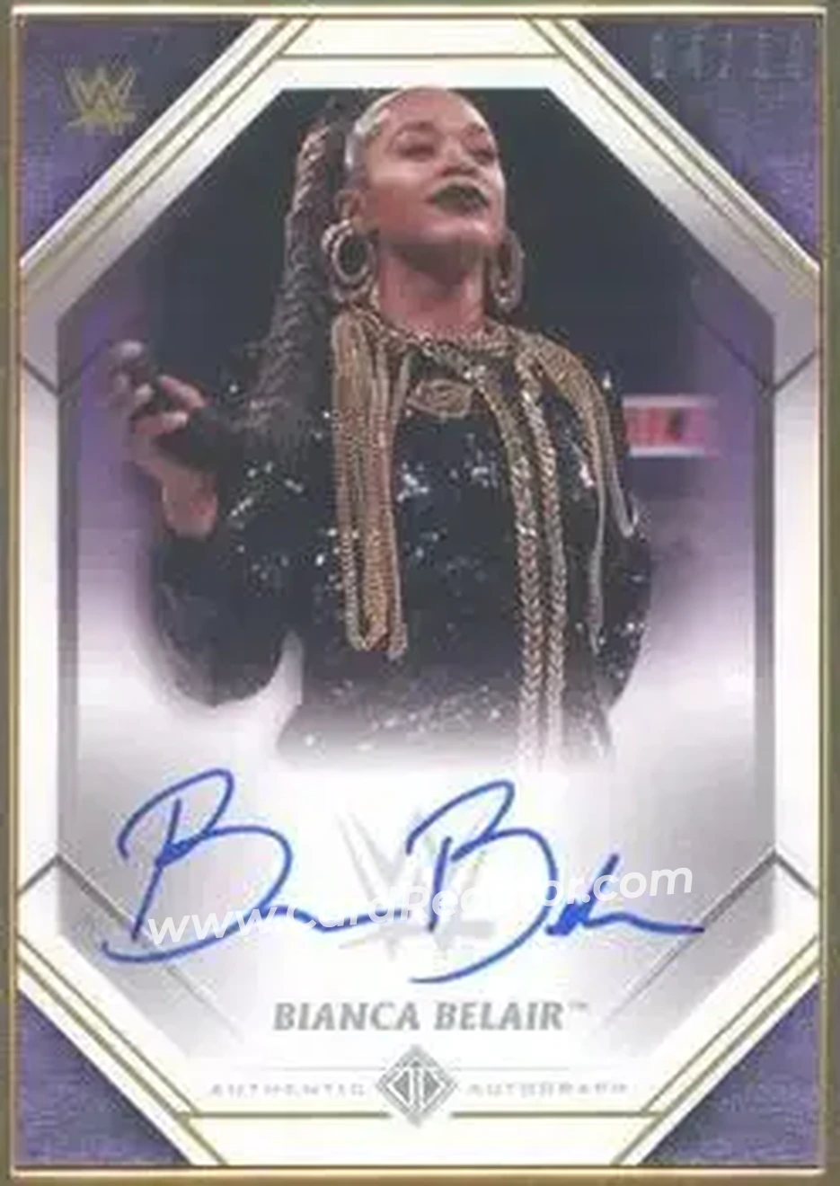 2021 Topps Transcendent Collection WWE - Autographs Purple #A-BB - Bianca Belair