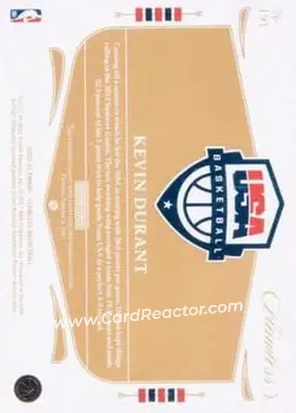 2020-21 Panini Flawless - Platinum #191 - Kevin Durant - USA - Back