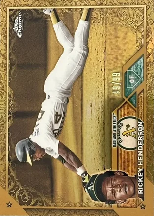 2023 Topps Gilded Collection #83 - Rickey Henderson - Oakland Athletics