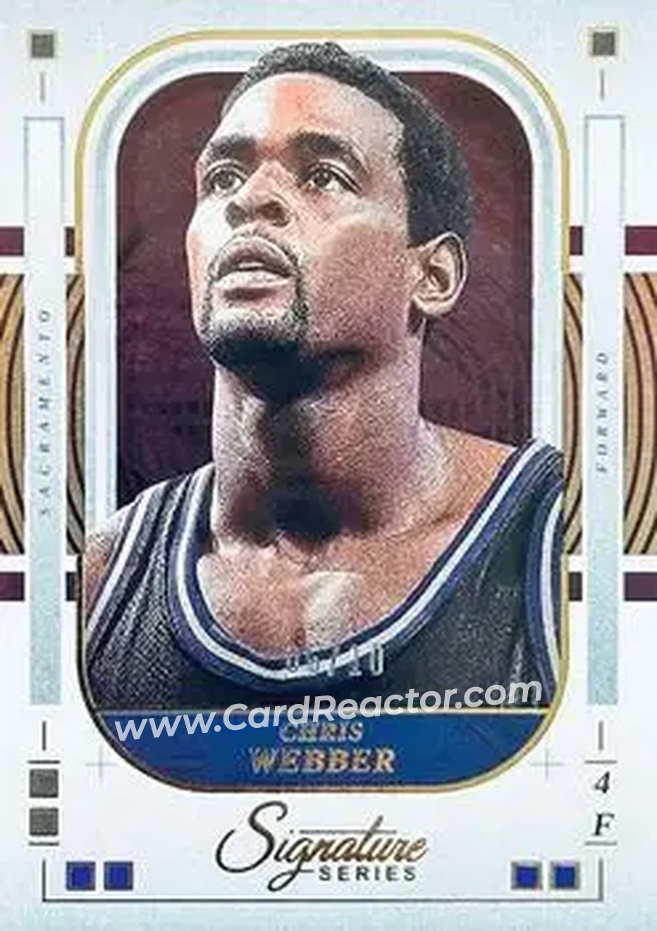 2025-26 Panini Signature Series - Gold #95 - Chris Webber - Sacramento Kings