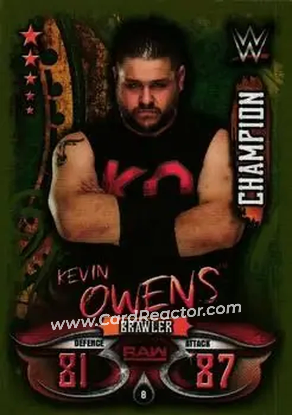 2018 Topps India Slam Attax WWE Live #8 - Kevin Owens