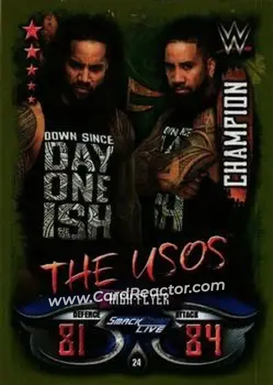 2018 Topps India Slam Attax WWE Live #24 - The Usos