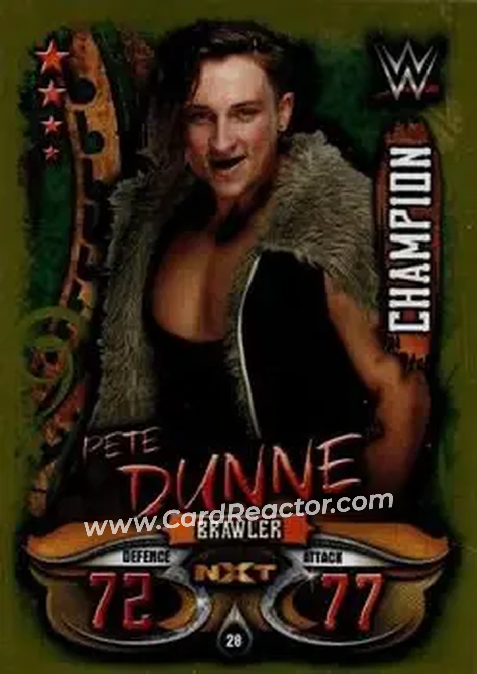 2018 Topps India Slam Attax WWE Live #28 - Pete Dunne