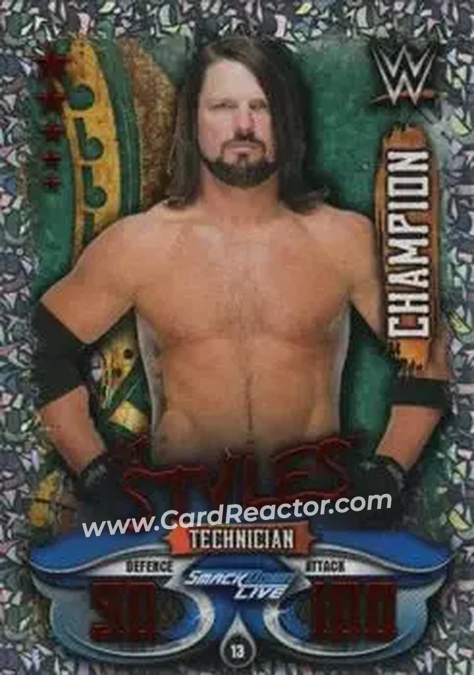 2018 Topps Slam Attax WWE Live #13 - AJ Styles
