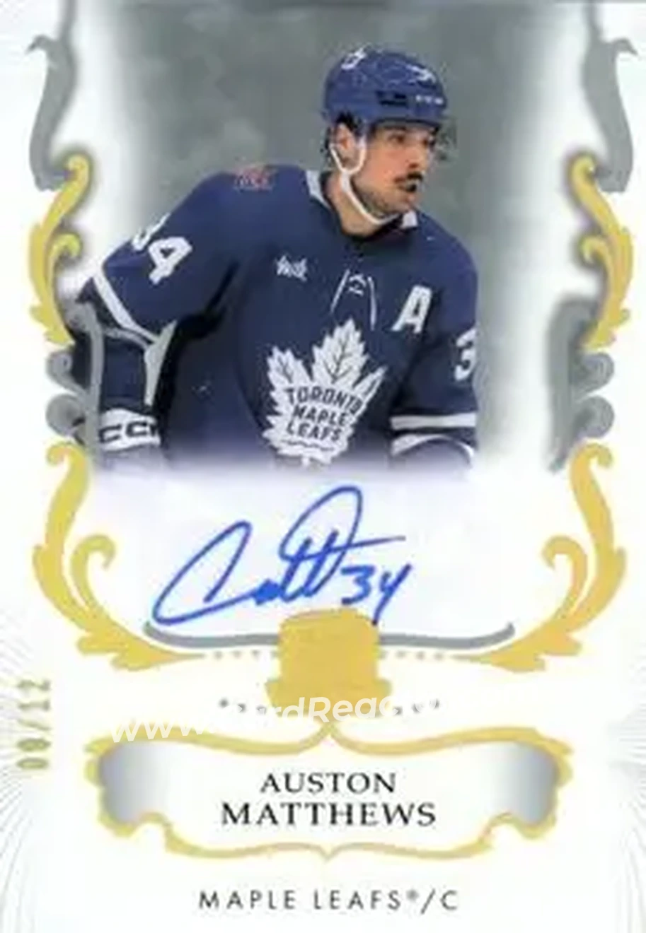 2023-24 Upper Deck The Cup - Gold Spectrum Foil #93 - Auston Matthews - Toronto Maple Leafs - Front