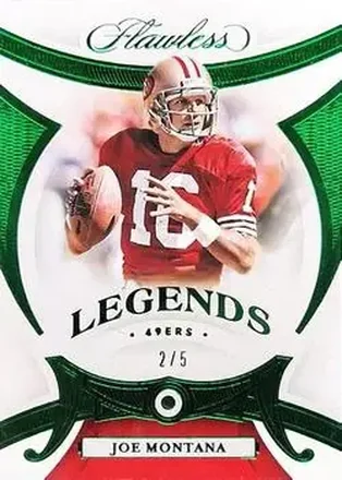2020 Panini Flawless - Emeralds #74 - Joe Montana - San Francisco 49ers