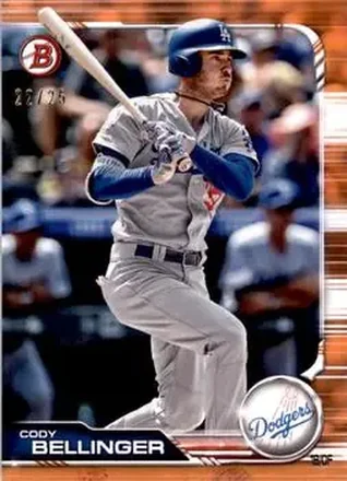 2019 Bowman - Orange #2 - Cody Bellinger - Los Angeles Dodgers
