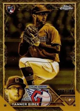 2023 Topps Gilded Collection #165 - Tanner Bibee - Cleveland Guardians