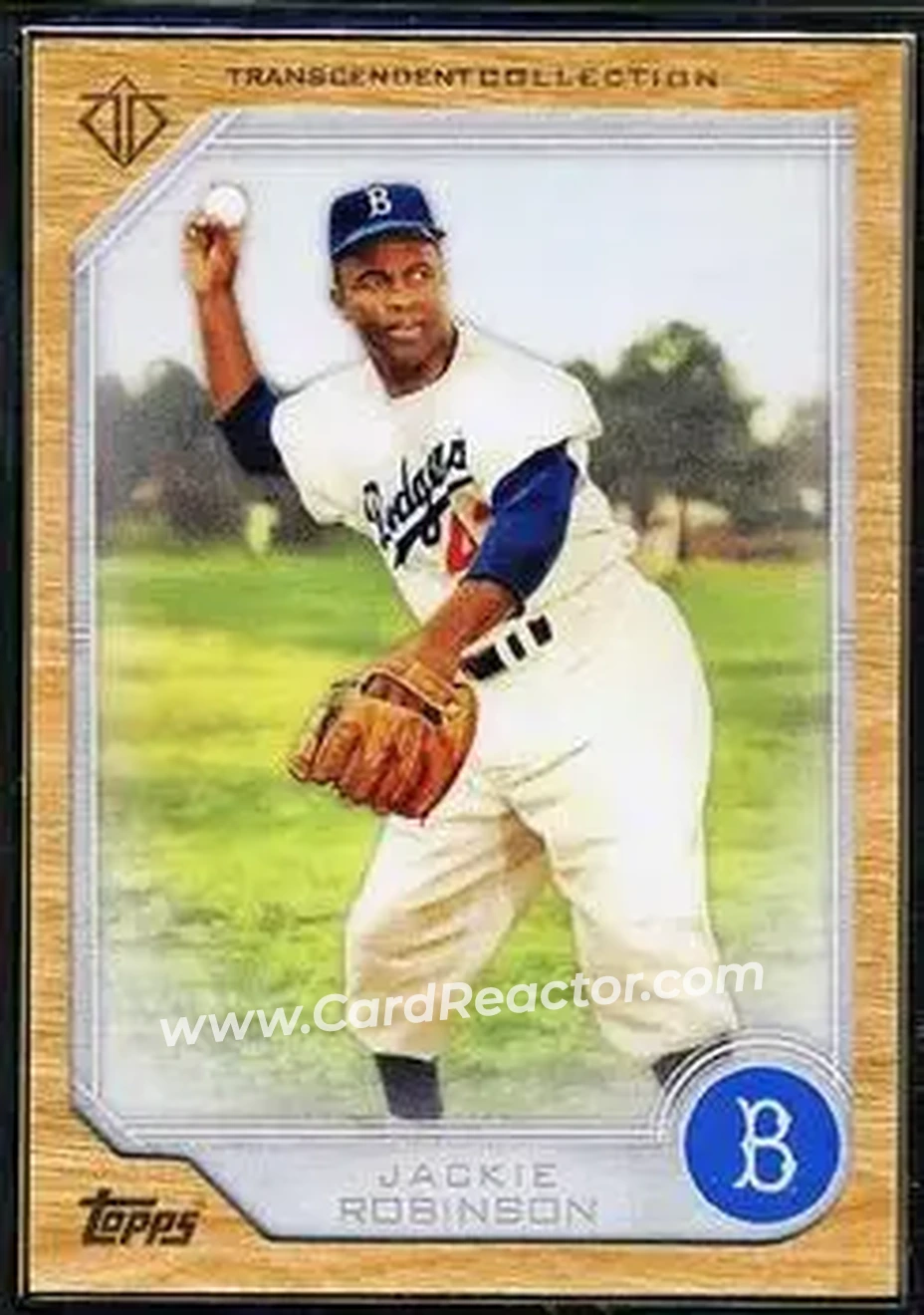 2017 Topps Transcendent Collection #1 - Jackie Robinson - Brooklyn Dodgers