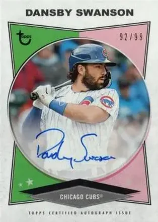 2023 Topps Brooklyn Collection - Autographs #AC-DS - Dansby Swanson - Chicago Cubs