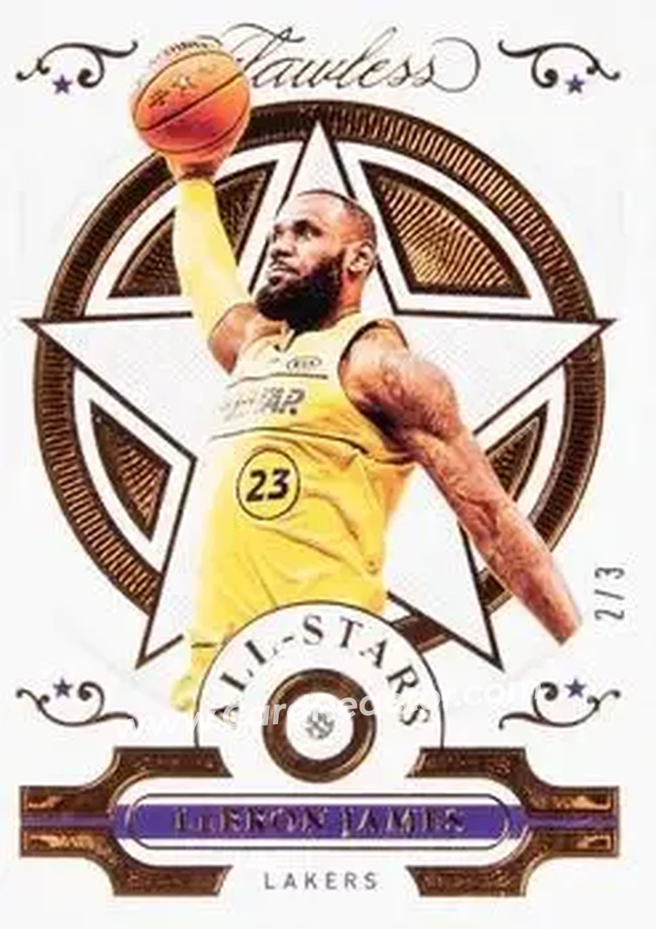 2020-21 Panini Flawless - Bronze #137 - LeBron James - Los Angeles Lakers - Front
