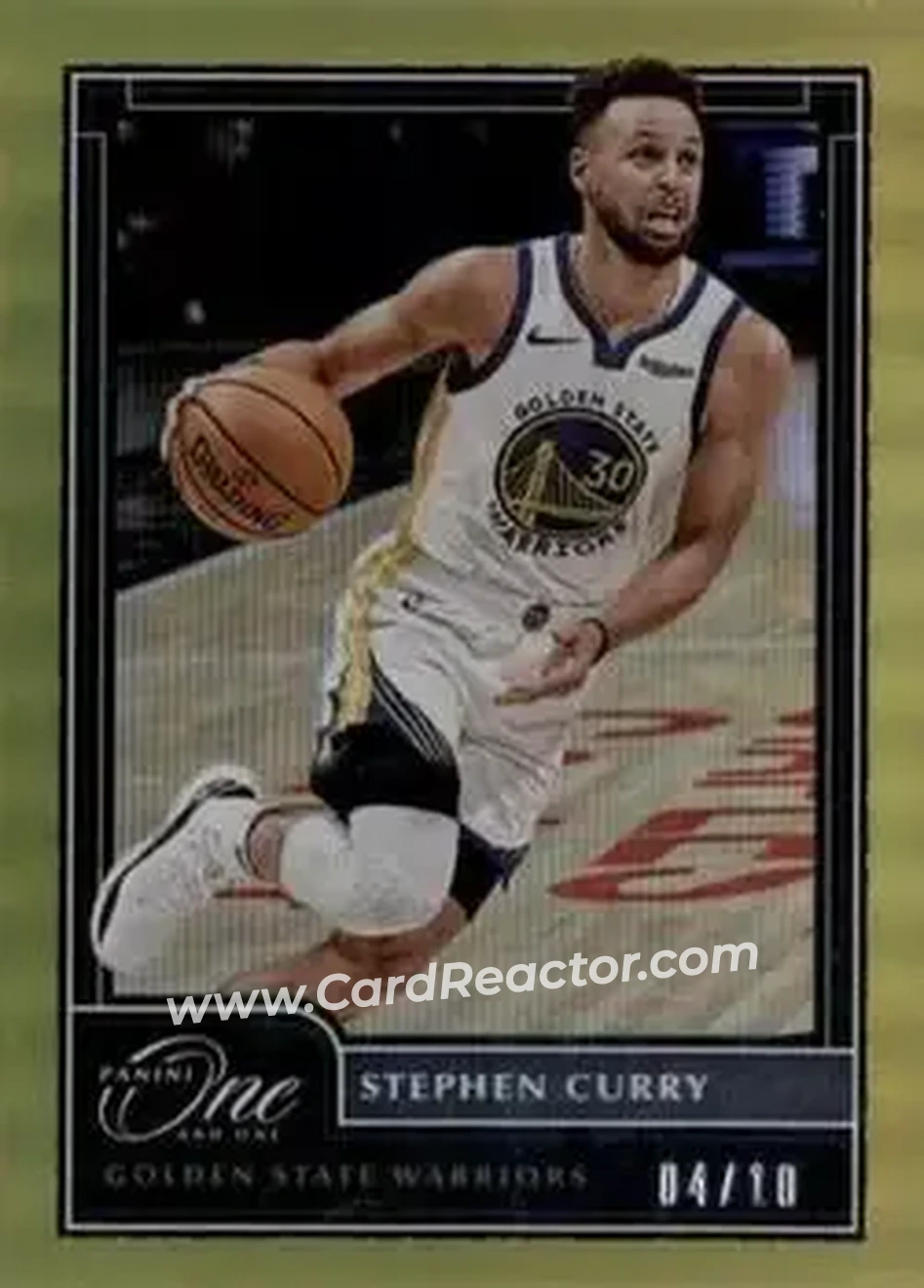 2020-21 Panini One and One - Gold #34 - Stephen Curry - Golden State Warriors - Front