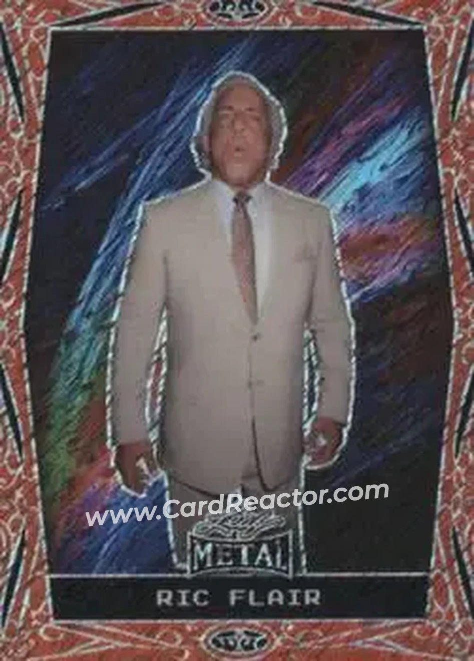 2024 Leaf Metal Legends - Diagonal Shimmer Orange #36 - Ric Flair