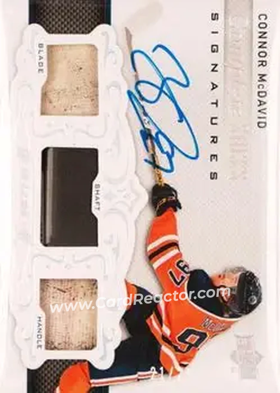 2018-19 Upper Deck Engrained - Complete Sticks Signatures #CSS-CM - Connor McDavid - Edmonton Oilers - Front