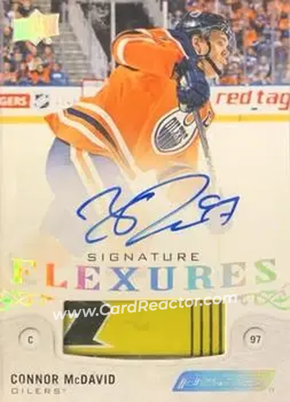 2018-19 Upper Deck Engrained - Signature Flexures #SF-CM - Connor McDavid - Edmonton Oilers - Front