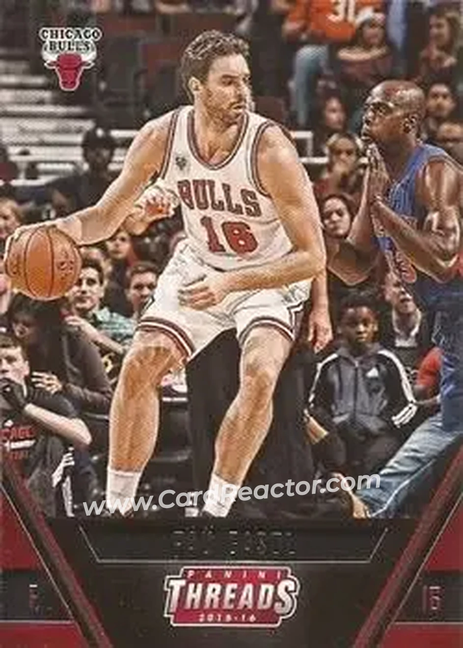 2015-16 Panini Threads #5 - Pau Gasol - Chicago Bulls