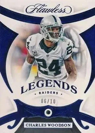 2020 Panini Flawless - Sapphire #99 - Charles Woodson - Oakland Raiders