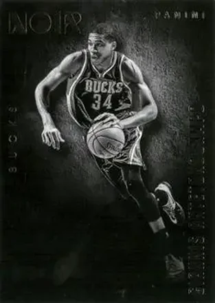 2014-15 Panini Noir #33 - Giannis Antetokounmpo - Milwaukee Bucks