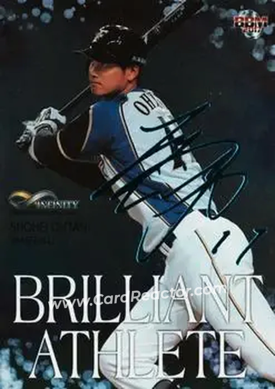 2017 BBM Infinity - Brilliant Athlete Sky Blue Foil Autograph #BA03 - Shohei Ohtani - Hokkaido Nippon-Ham Fighters