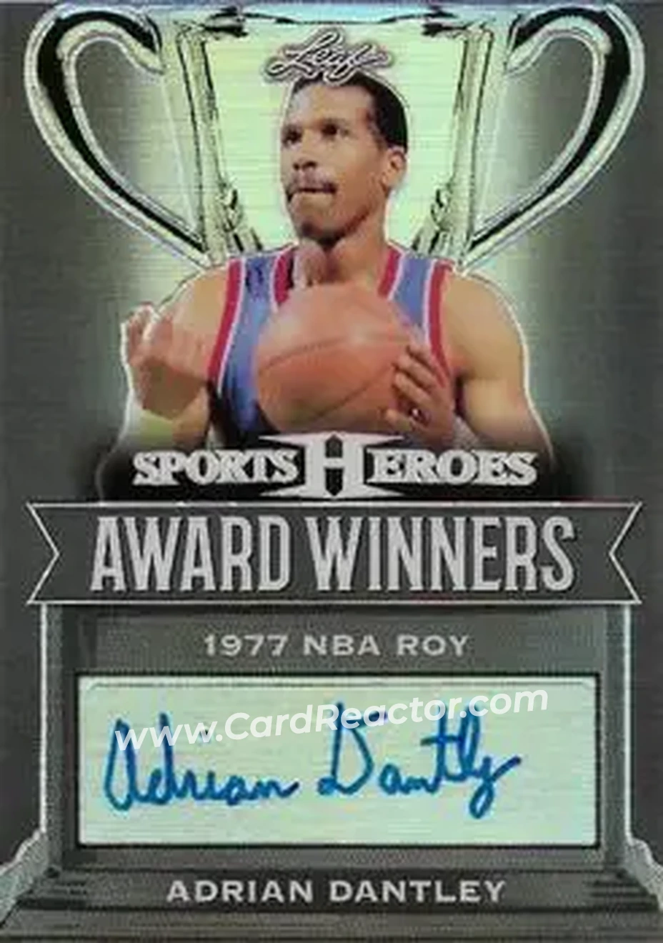 2017 Leaf Metal Sports Heroes - Award Winners Autographs Black #AW-AD1 - Adrian Dantley