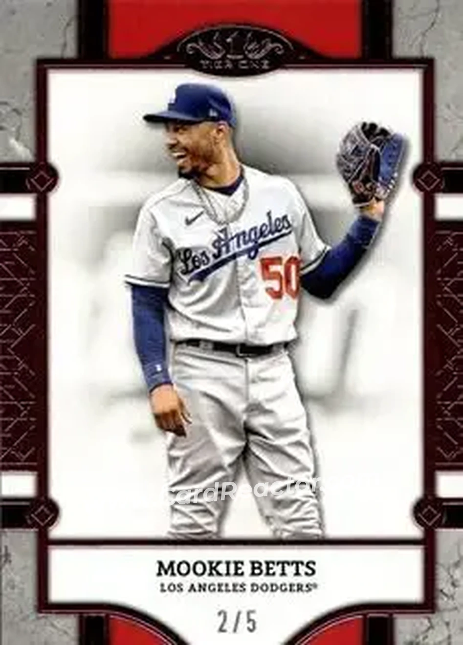 2024 Topps Tier One - Pink Foil #45 - Mookie Betts - Los Angeles Dodgers