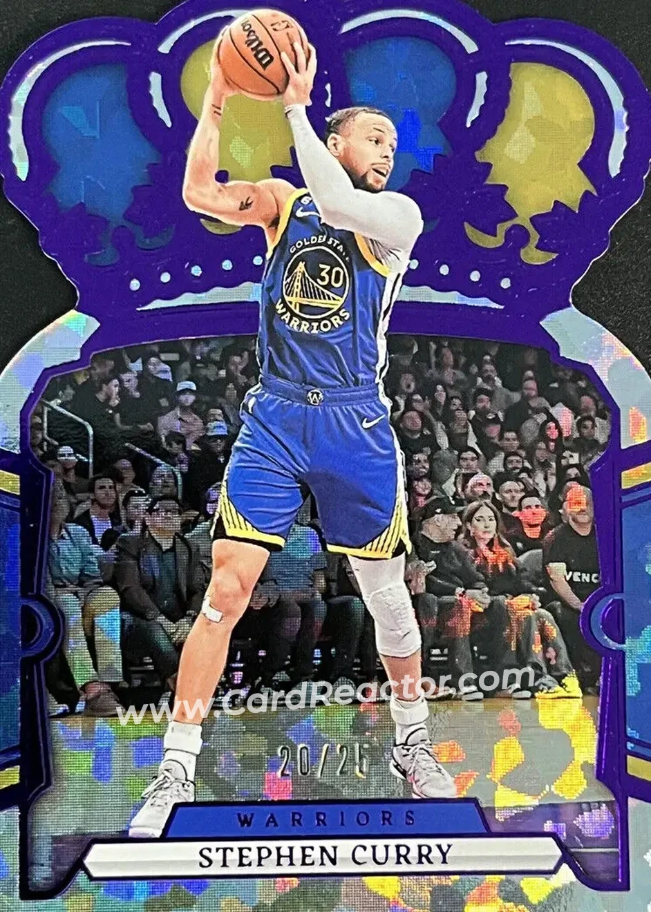 2023-24 Panini Crown Royale - Crystal Purple #33 - Stephen Curry - Golden State Warriors