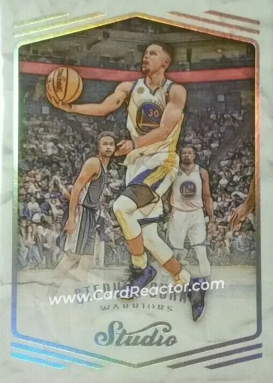 2016-17 Panini Studio #201 - Stephen Curry - Golden State Warriors