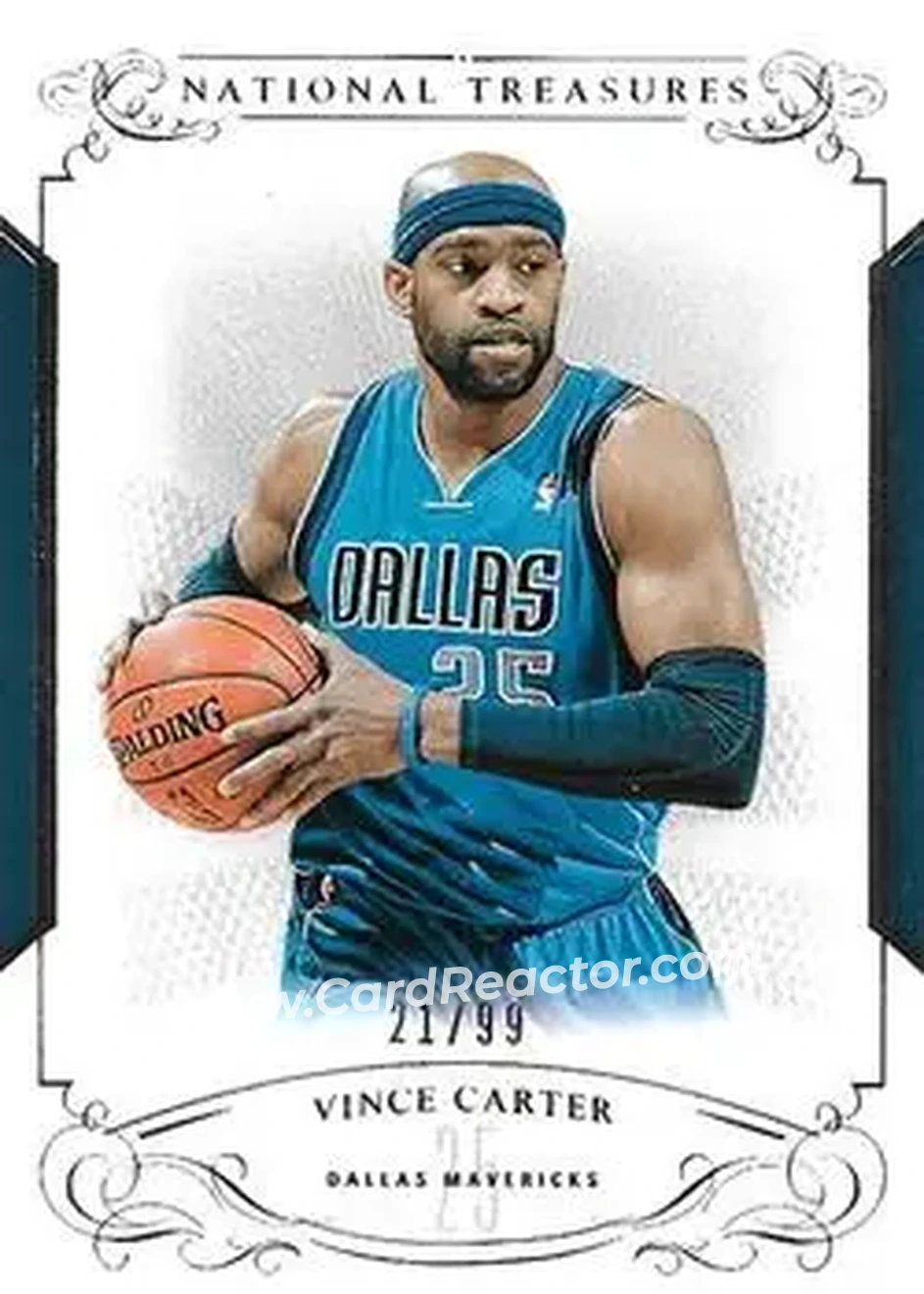 2013-14 Panini National Treasures #25 - Vince Carter - Dallas Mavericks